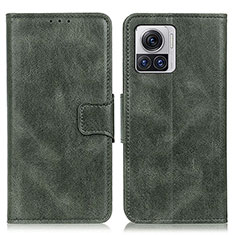 Custodia Portafoglio In Pelle Cover con Supporto M09L per Motorola Moto Edge 30 Ultra 5G Verde