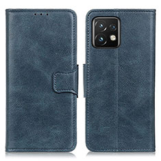 Custodia Portafoglio In Pelle Cover con Supporto M09L per Motorola Moto Edge Plus (2023) 5G Blu