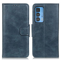 Custodia Portafoglio In Pelle Cover con Supporto M09L per Motorola Moto Edge S Pro 5G Blu