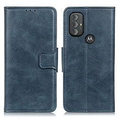 Custodia Portafoglio In Pelle Cover con Supporto M09L per Motorola Moto G Play (2023) Blu