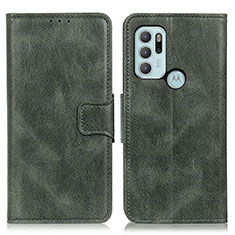 Custodia Portafoglio In Pelle Cover con Supporto M09L per Motorola Moto G60s Verde