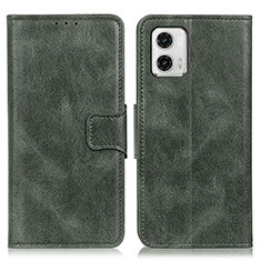 Custodia Portafoglio In Pelle Cover con Supporto M09L per Motorola Moto G73 5G Verde