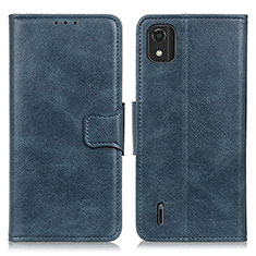 Custodia Portafoglio In Pelle Cover con Supporto M09L per Nokia C2 2nd Edition Blu