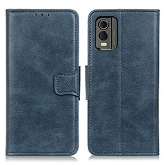 Custodia Portafoglio In Pelle Cover con Supporto M09L per Nokia C32 Blu