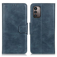 Custodia Portafoglio In Pelle Cover con Supporto M09L per Nokia G11 Blu