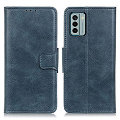 Custodia Portafoglio In Pelle Cover con Supporto M09L per Nokia G22 Blu