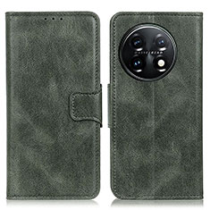 Custodia Portafoglio In Pelle Cover con Supporto M09L per OnePlus 11 5G Verde