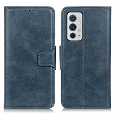 Custodia Portafoglio In Pelle Cover con Supporto M09L per OnePlus 9RT 5G Blu