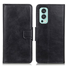 Custodia Portafoglio In Pelle Cover con Supporto M09L per OnePlus Nord 2 5G Nero