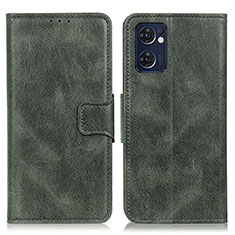 Custodia Portafoglio In Pelle Cover con Supporto M09L per OnePlus Nord CE 2 5G Verde