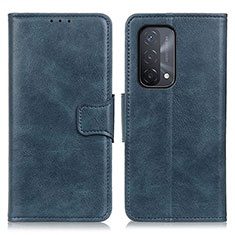 Custodia Portafoglio In Pelle Cover con Supporto M09L per OnePlus Nord N200 5G Blu