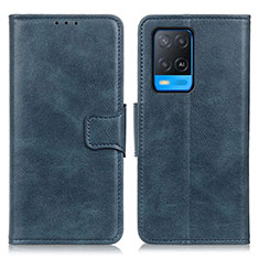 Custodia Portafoglio In Pelle Cover con Supporto M09L per Oppo A54 4G Blu