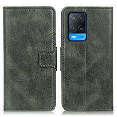 Custodia Portafoglio In Pelle Cover con Supporto M09L per Oppo A54 4G Verde