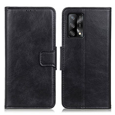 Custodia Portafoglio In Pelle Cover con Supporto M09L per Oppo A74 4G Nero