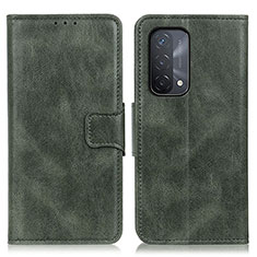 Custodia Portafoglio In Pelle Cover con Supporto M09L per Oppo A74 5G Verde