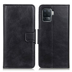 Custodia Portafoglio In Pelle Cover con Supporto M09L per Oppo A94 4G Nero