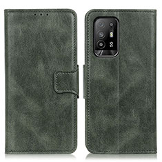 Custodia Portafoglio In Pelle Cover con Supporto M09L per Oppo A94 5G Verde