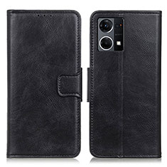 Custodia Portafoglio In Pelle Cover con Supporto M09L per Oppo F21s Pro 4G Nero