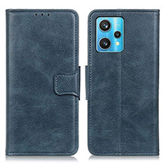 Custodia Portafoglio In Pelle Cover con Supporto M09L per Realme 9 Pro 5G Blu