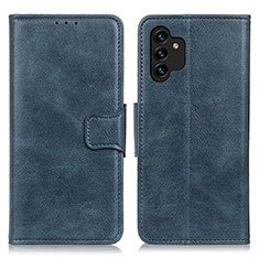 Custodia Portafoglio In Pelle Cover con Supporto M09L per Samsung Galaxy A04s Blu