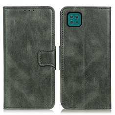 Custodia Portafoglio In Pelle Cover con Supporto M09L per Samsung Galaxy F42 5G Verde