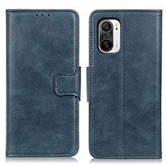 Custodia Portafoglio In Pelle Cover con Supporto M09L per Xiaomi Mi 11i 5G Blu