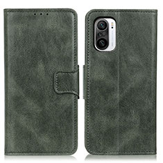 Custodia Portafoglio In Pelle Cover con Supporto M09L per Xiaomi Mi 11i 5G Verde