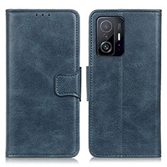 Custodia Portafoglio In Pelle Cover con Supporto M09L per Xiaomi Mi 11T 5G Blu