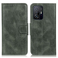 Custodia Portafoglio In Pelle Cover con Supporto M09L per Xiaomi Mi 11T 5G Verde