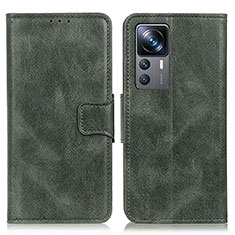 Custodia Portafoglio In Pelle Cover con Supporto M09L per Xiaomi Mi 12T 5G Verde