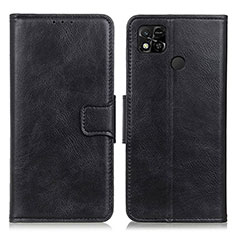 Custodia Portafoglio In Pelle Cover con Supporto M09L per Xiaomi POCO C3 Nero