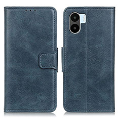 Custodia Portafoglio In Pelle Cover con Supporto M09L per Xiaomi Poco C50 Blu