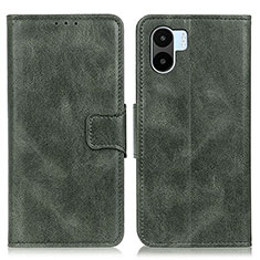 Custodia Portafoglio In Pelle Cover con Supporto M09L per Xiaomi Poco C50 Verde