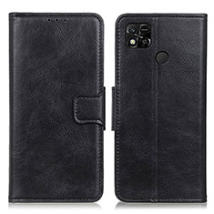 Custodia Portafoglio In Pelle Cover con Supporto M09L per Xiaomi Redmi 9C Nero