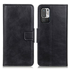 Custodia Portafoglio In Pelle Cover con Supporto M09L per Xiaomi Redmi Note 10 5G Nero