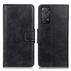 Custodia Portafoglio In Pelle Cover con Supporto M09L per Xiaomi Redmi Note 11 Pro 4G Nero