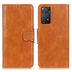 Custodia Portafoglio In Pelle Cover con Supporto M09L per Xiaomi Redmi Note 11 Pro 5G Marrone