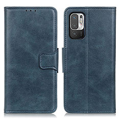 Custodia Portafoglio In Pelle Cover con Supporto M09L per Xiaomi Redmi Note 11 SE 5G Blu