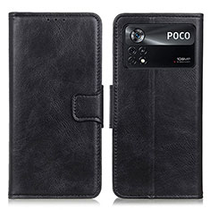 Custodia Portafoglio In Pelle Cover con Supporto M09L per Xiaomi Redmi Note 11E Pro 5G Nero