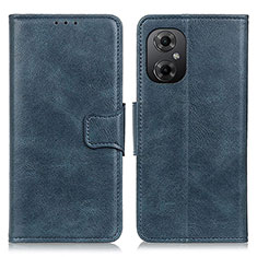 Custodia Portafoglio In Pelle Cover con Supporto M09L per Xiaomi Redmi Note 11R 5G Blu