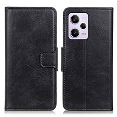 Custodia Portafoglio In Pelle Cover con Supporto M09L per Xiaomi Redmi Note 12 Pro 5G Nero