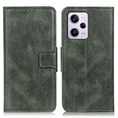 Custodia Portafoglio In Pelle Cover con Supporto M09L per Xiaomi Redmi Note 12 Pro 5G Verde