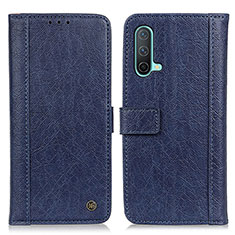 Custodia Portafoglio In Pelle Cover con Supporto M10L per OnePlus Nord CE 5G Blu