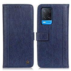 Custodia Portafoglio In Pelle Cover con Supporto M10L per Oppo A54 4G Blu