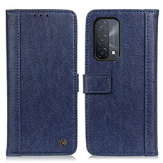 Custodia Portafoglio In Pelle Cover con Supporto M10L per Oppo A54 5G Blu