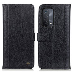 Custodia Portafoglio In Pelle Cover con Supporto M10L per Oppo A74 5G Nero