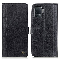 Custodia Portafoglio In Pelle Cover con Supporto M10L per Oppo Reno5 F Nero