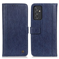 Custodia Portafoglio In Pelle Cover con Supporto M10L per Samsung Galaxy A15 4G Blu