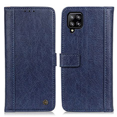 Custodia Portafoglio In Pelle Cover con Supporto M10L per Samsung Galaxy A22 4G Blu