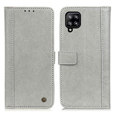 Custodia Portafoglio In Pelle Cover con Supporto M10L per Samsung Galaxy A22 4G Grigio